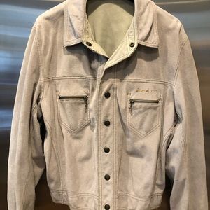 Diesel leather/suede reversible jacket size large